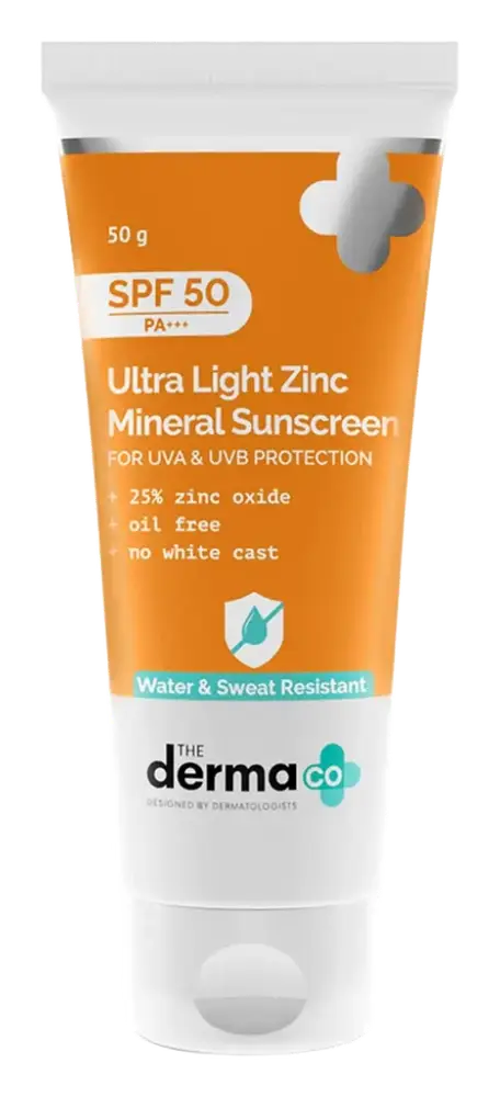 The Derma Co Ultra Light Zinc Mineral Sunscreen SPF 50
