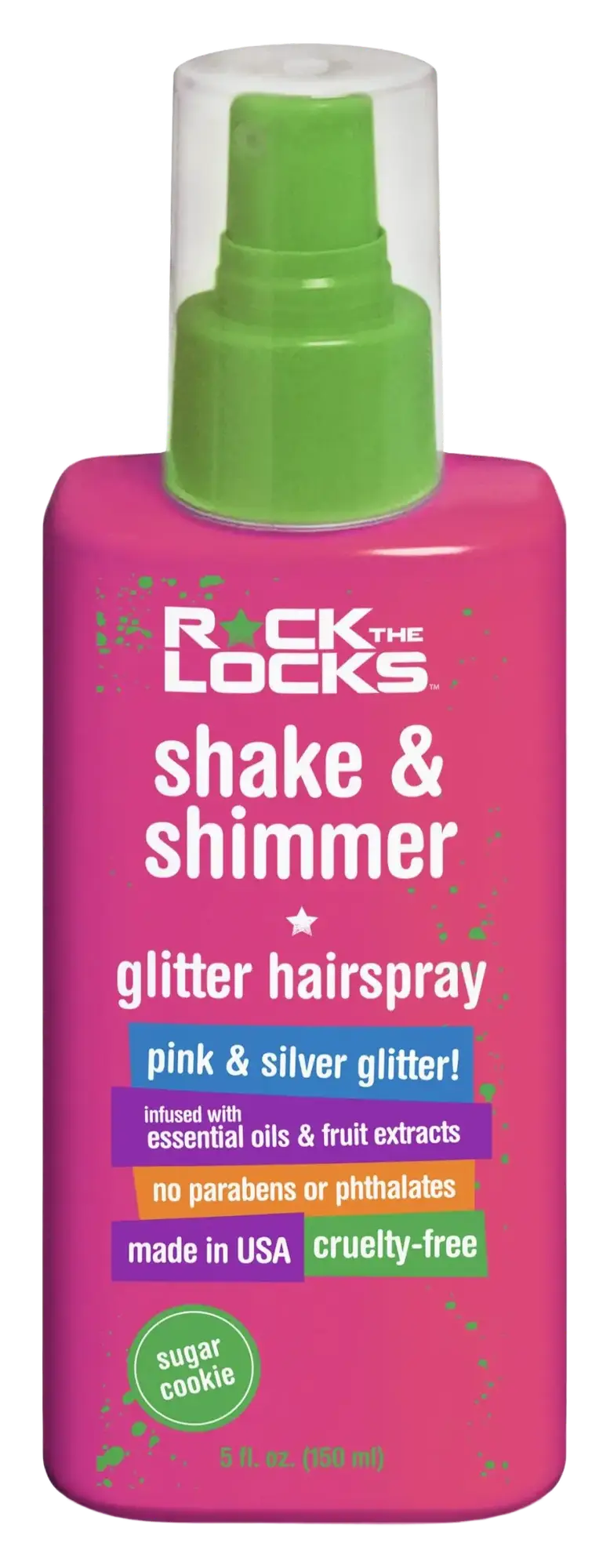 Rock The Locks Shake & Shimmer Glitter Hairspray
