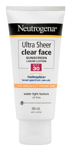 Neutrogena Ultra Sheer Clear Face Lotion SPF 30 Australasia