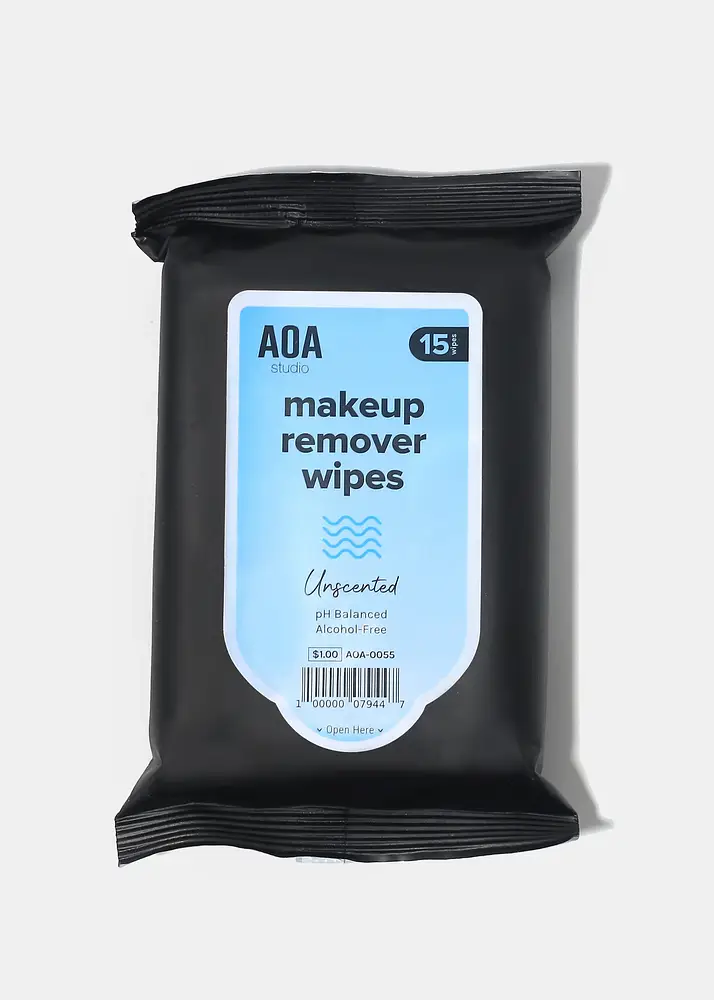 AOA Skin Makeup Remover Wipes Unscented