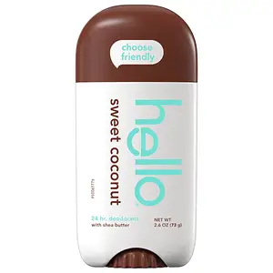 hello Sweet Coconut Aluminum Free 24 Hr. Deodorant With Shea Butter