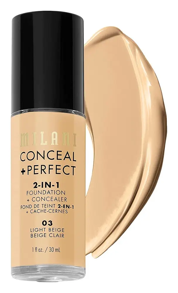 Milani Conceal + Perfect 2-In-1 Foundation And Concealer 03 Light Beige