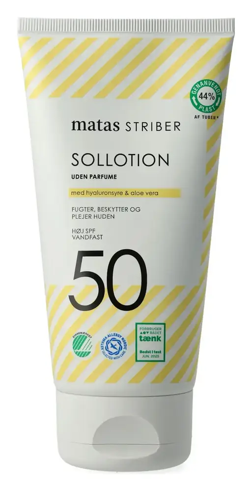 Matas Striber Sollotion SPF 50 Uden Parfume