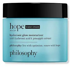 Philosophy Hope In A Jar Water Cream Hyaluronic Glow Moisturizer