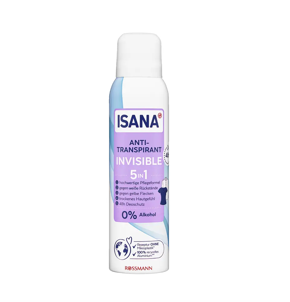ISANA Invisible 5 In 1 Anti-Transpirant Spray
