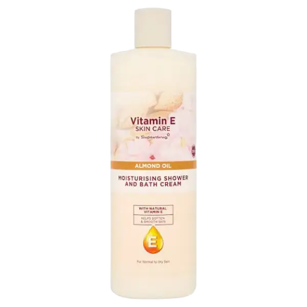 Superdrug Vitamin E Skin Care Moisturising Shower And Bath Cream Almond Oil