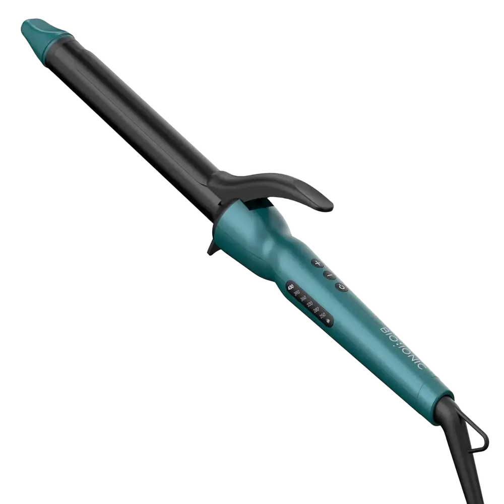 Bio Ionic Long Barrel Curling Iron 1-inch Teal Tides Limited Edition