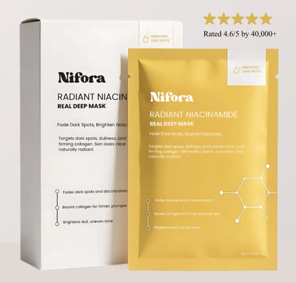 Nifora Radiant Vita Niacinamide Real Deep Mask