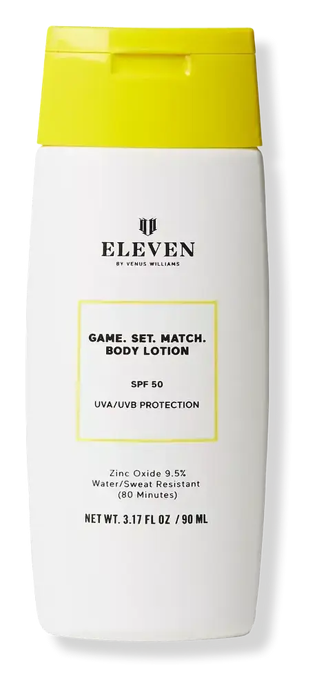 EleVen by Venus Williams Game. Set. Match. Body Lotion SPF 50