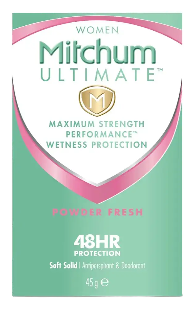 Mitchum Ultimate Women 48Hr Protection Soft Solid Powder Fresh