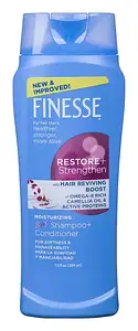 Finesse Restore + Strengthen Moisturizing 2 in 1 Shampoo and Conditioner
