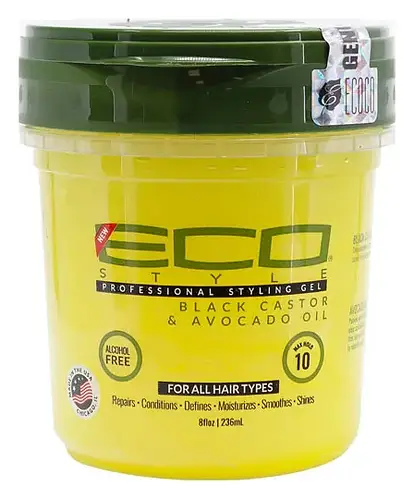 Eco Style Black Castor & Avocado Oil Styling Gel