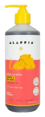 Alaffia Kids Shampoo & Body Wash Coconut Strawberry