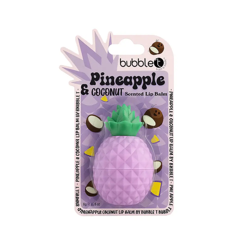 Bubble 'T Pineapple Scented Lip Balm Coconut