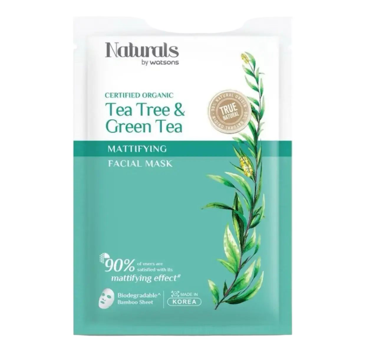 Watsons Naturals Tea Tree & Green Tea Mattifying Facial Mask