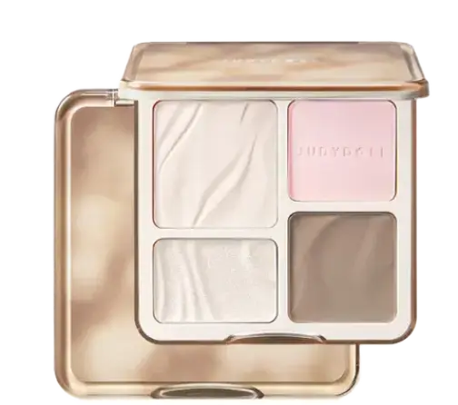 Judydoll 2 In 1 Highlighter Contour Palette #04 Blush