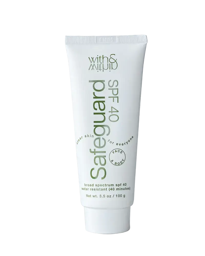 With & Within Safeguard SPF 40