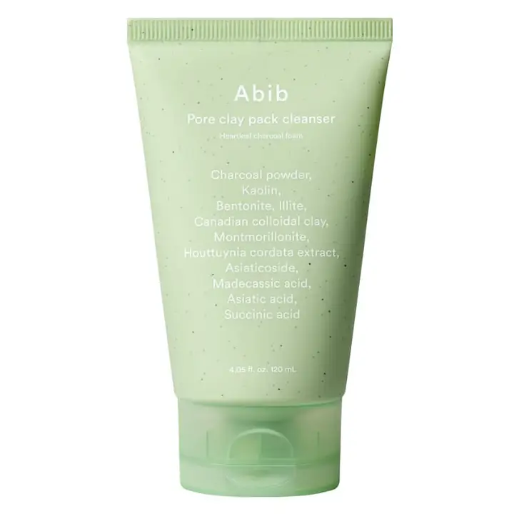 Abib Pore Clay Pack Cleanser Heartleaf Charcoal Foam