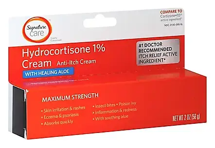 Signature Select Anti Itch Hydrocortisone 1% With Healing Aloe Maximum Strength
