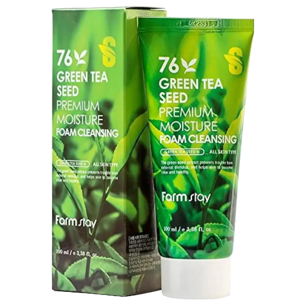 Farm Stay 76 Green Tea Seed Premium Moisture Foam Cleansing