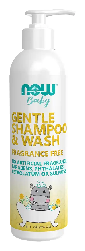 Now Solutions Gentle Baby Shampoo & Wash Fragrance Free