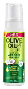 ORS Hair Care Olive Oil Hold & Shine Wrap/Set Mousse