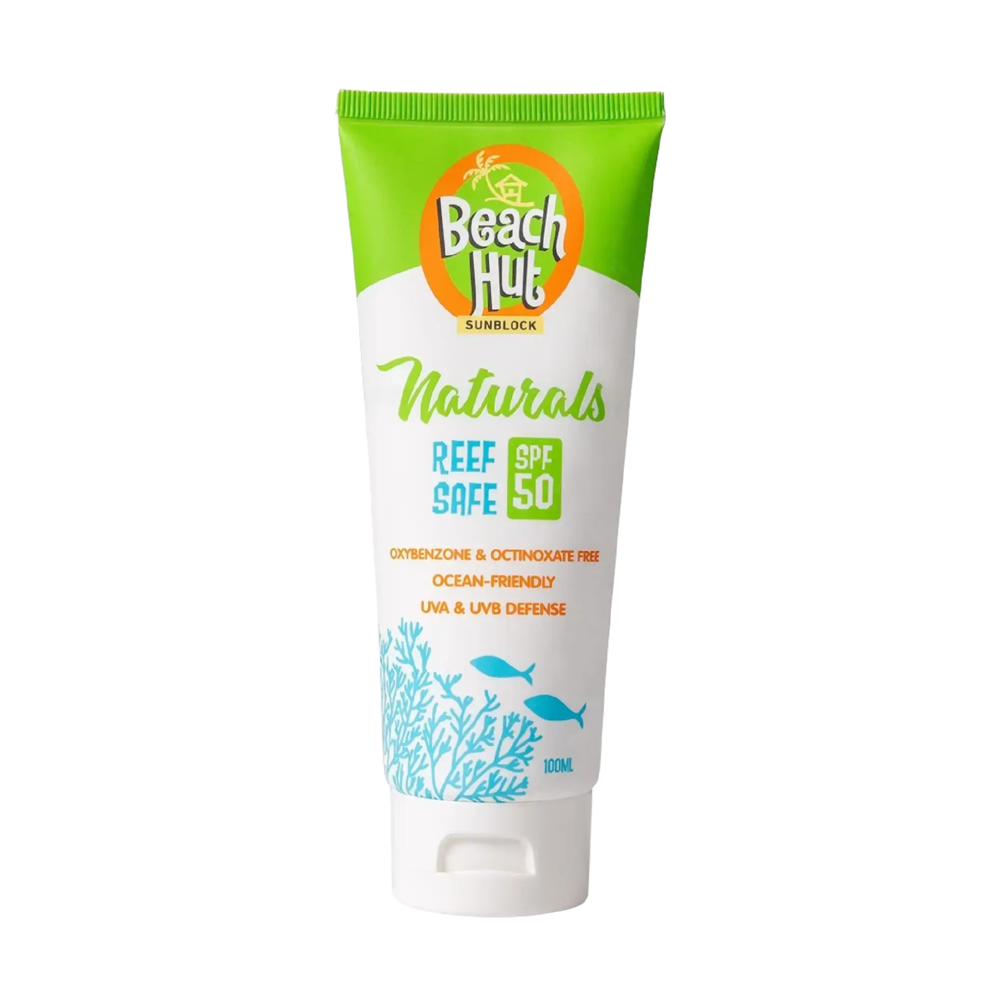 Beach Hut Sunblock Naturals Reef Safe SPF 50