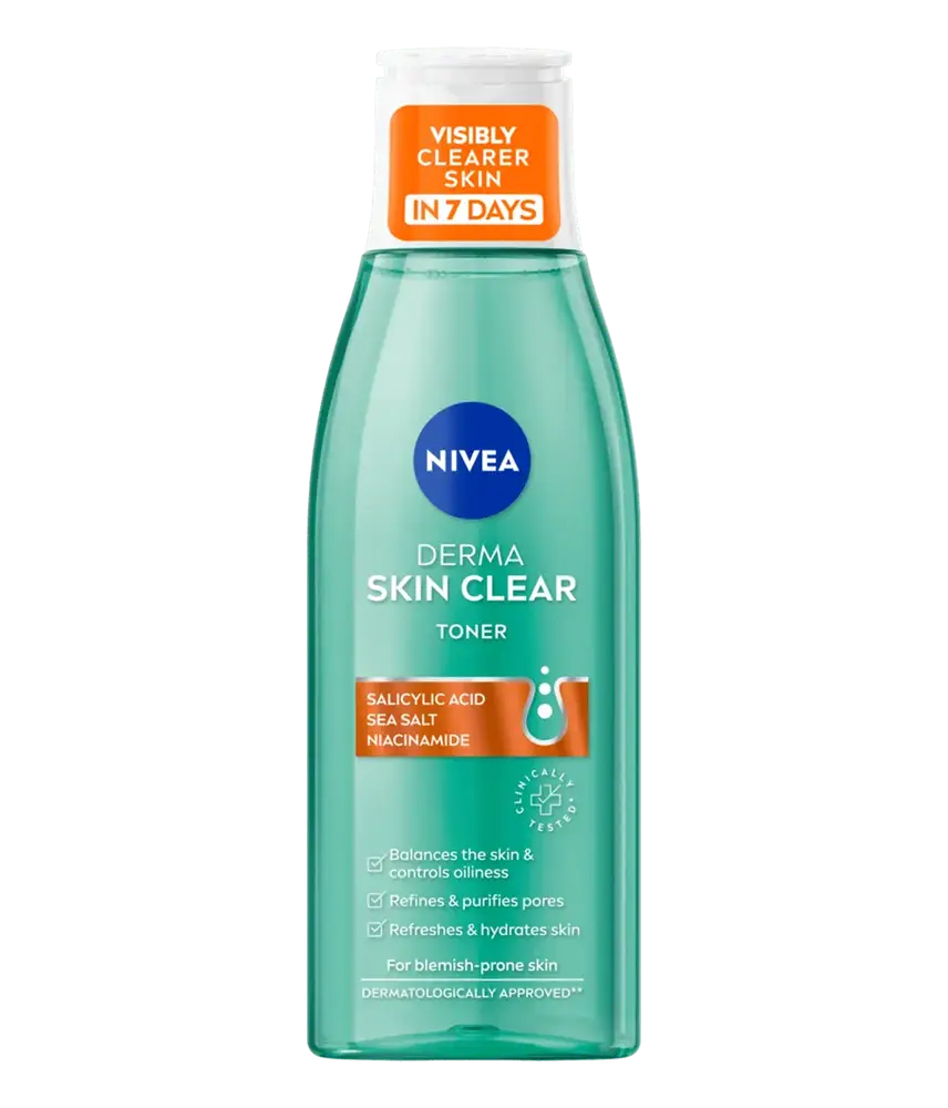 Nivea Derma Skin Clear Toner With Salicylic Acid, Sea Salt, And Niacinamide UK