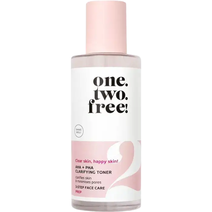 One. Two. Free! AHA + PHA Clarifying Toner