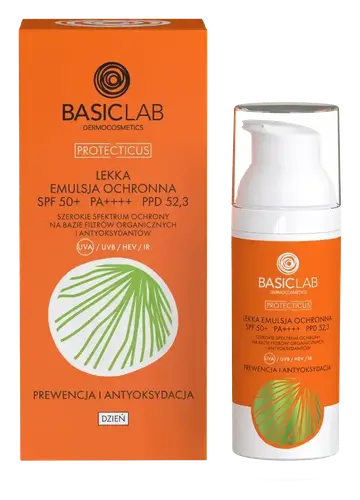 BasicLab Lekka Emulsja Ochronna SPF 50+ PA++++
