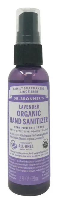 Dr. Bronner's Organic Hand Sanitizer Lavender