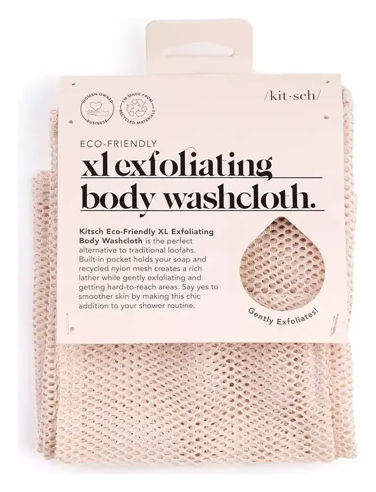 Kitsch XL Exfoliating Body Washcloth