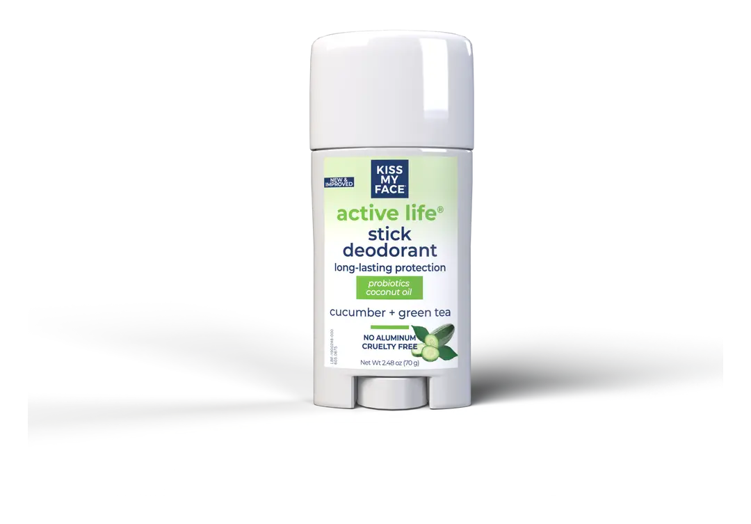 Kiss My Face Active Life Stick Deodorant Cucumber + Green Tea