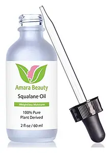 Amara Beauty Squalane Oil Moisturizer - 100% pure & plant derived