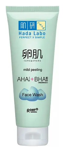 Hada Labo Tamagohada Mild Peeling AHA+BHA Face Wash