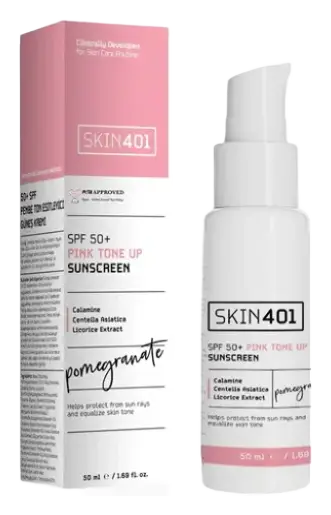 Skin401 SPF 50+ Pink Tone Up Sunscreen