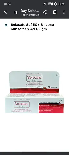 Regaliz Medicare Solasafe sunscreen gel