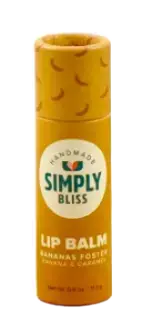 Simply Bliss No-Melt Beeswax Lip Balm Bananas Foster
