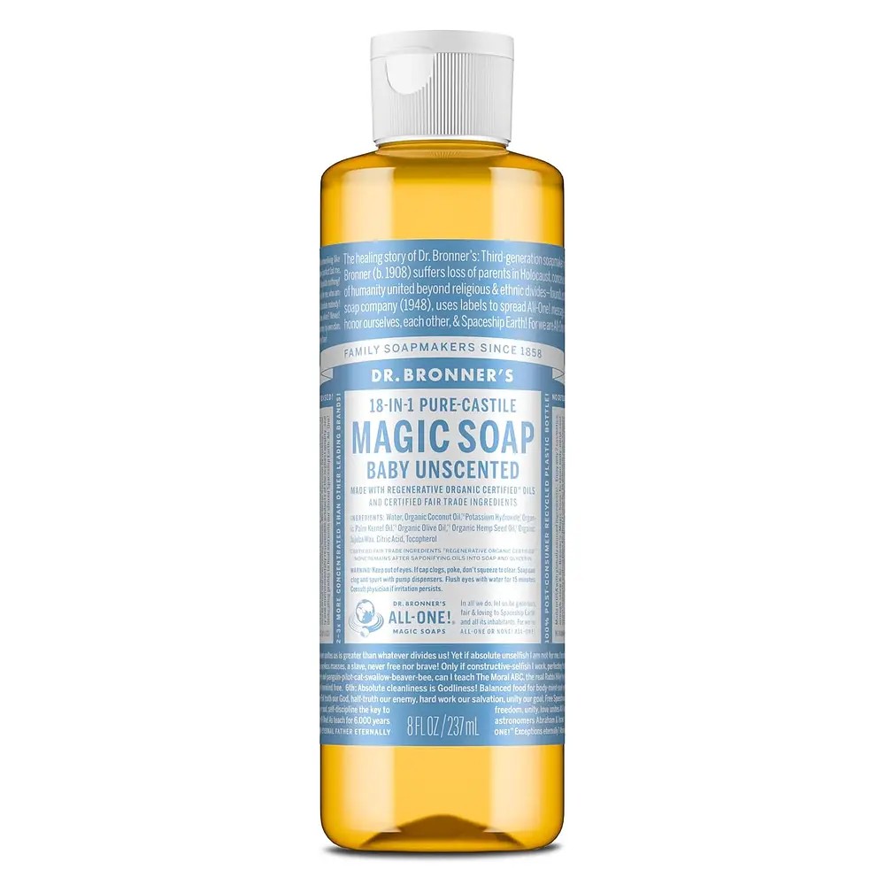 Dr. Bronner's Pure-Castile Magic Soap Baby Unscented