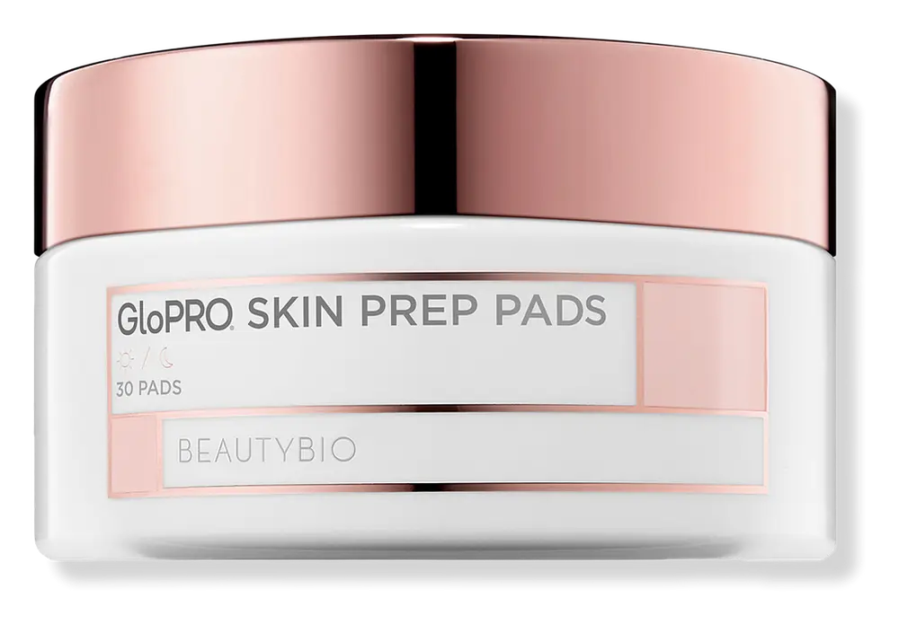 BeautyBio GloPRO Skin Prep Pads Clarifying Skin Cleansing Wipes with Peptides