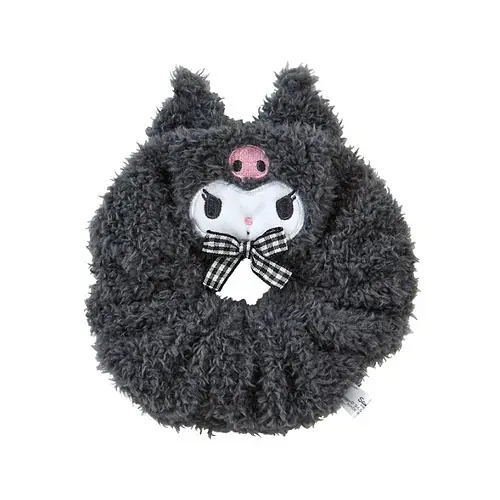 Sanrio Face Mascot Scrunchie Kuromi