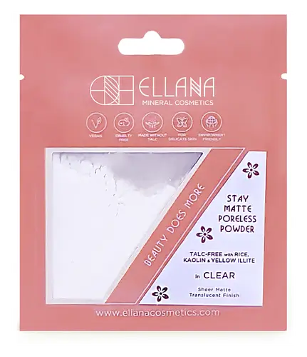 Ellana Mineral Cosmetics Stay Matte Poreless Oil Control Powder Clear
