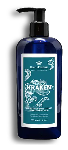 Henri Et Victoria Beard And Body Wash Kraken