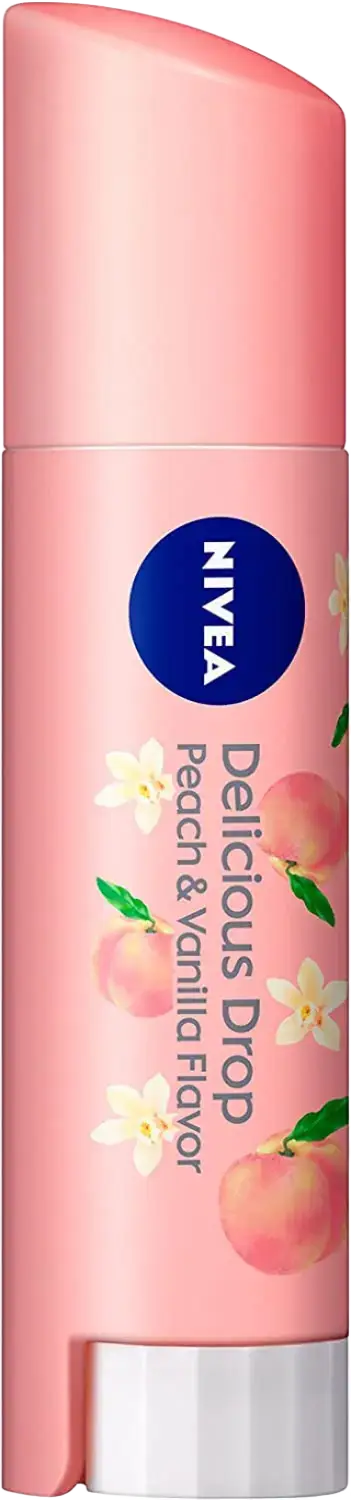 Nivea Delicious Drop Lip Balm SPF 11 - Peach & Vanilla