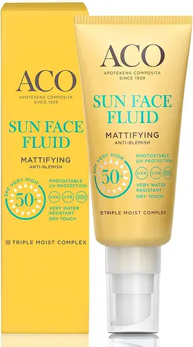 ACO Sun Face Fluid Mattifying SPF50+
