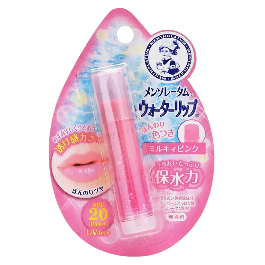 Rohto Mentholatum Water Lip Color Balm SPF 20 PA++ Milky Pink