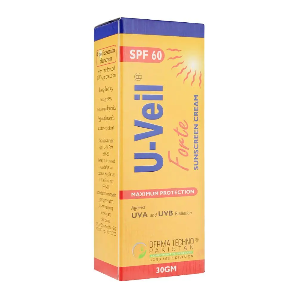Derma Techno U-Veil Forte Sunscreen Cream SPF 60
