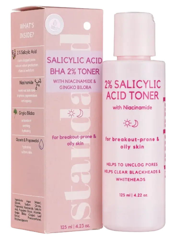 Standard Skin and Beauty 2% Salicylic Acid Toner With Niacinamide