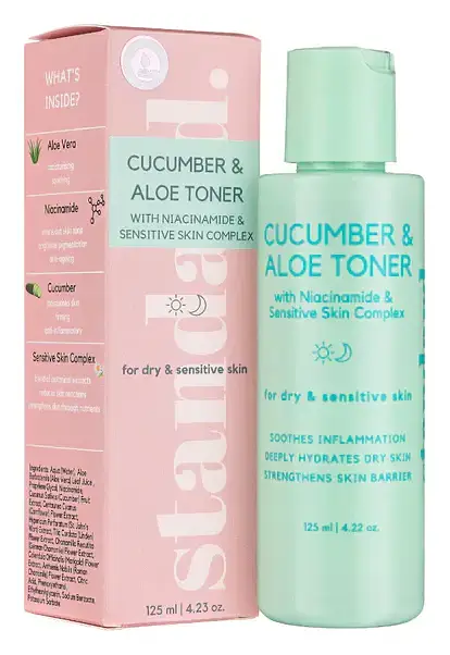 Standard Skin and Beauty Cucumber & Aloe Toner with Niacinamide