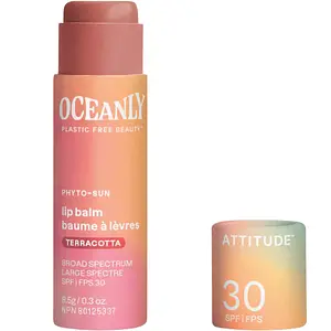ATTITUDE Oceanly Phyto-Sun Lip Balm SPF 30 Terracotta
